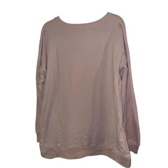 Wildfox But First Cocktails Statement Pullover Sweatshirt Oversized Pink… - Picture 4 of 6